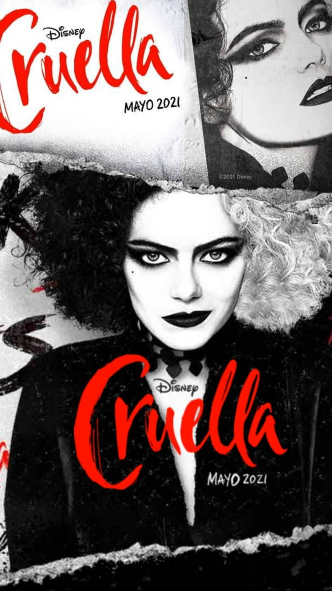 Disney Cruella 2021 Ripped Poster