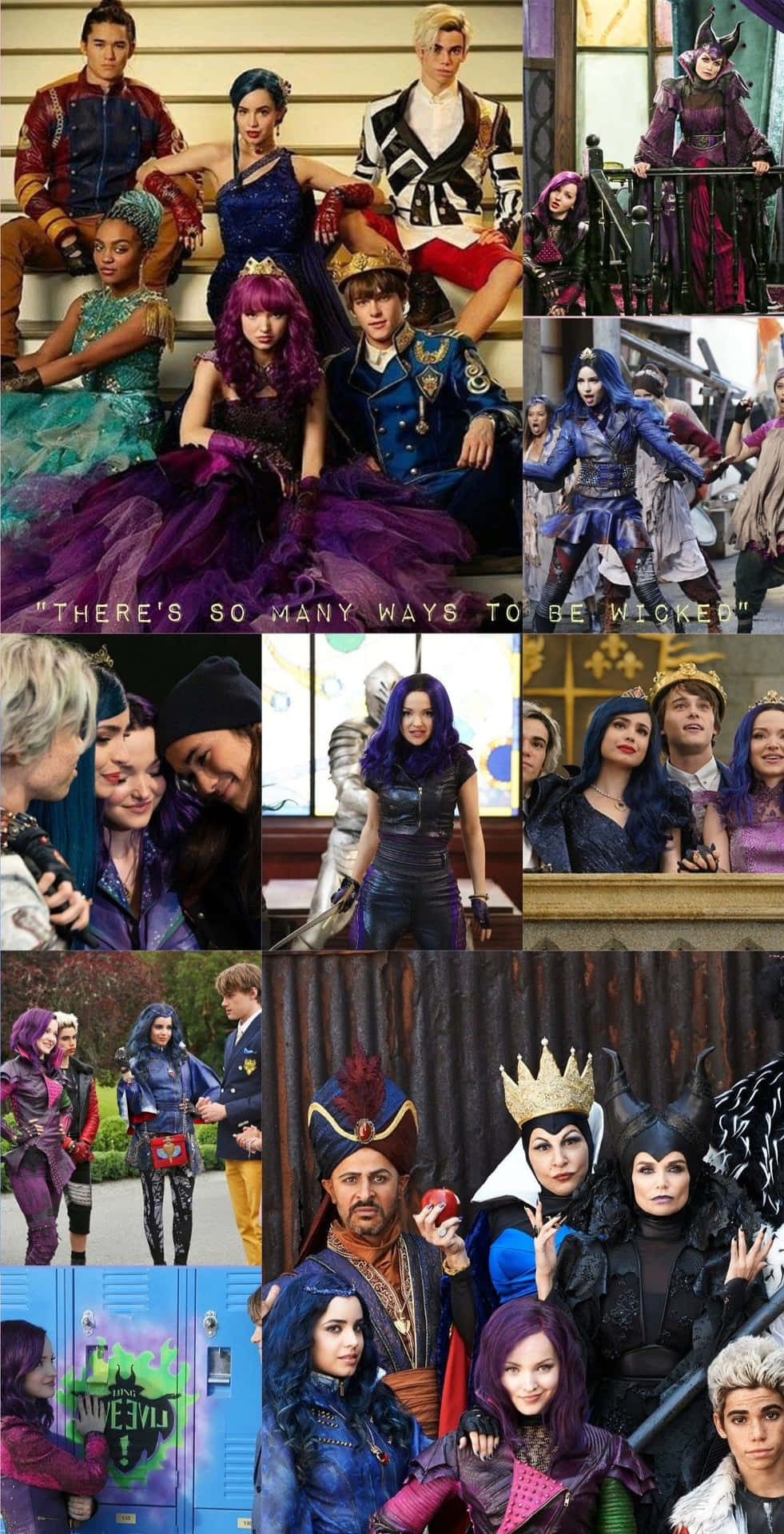 Disney Descendants Cool Collage Background