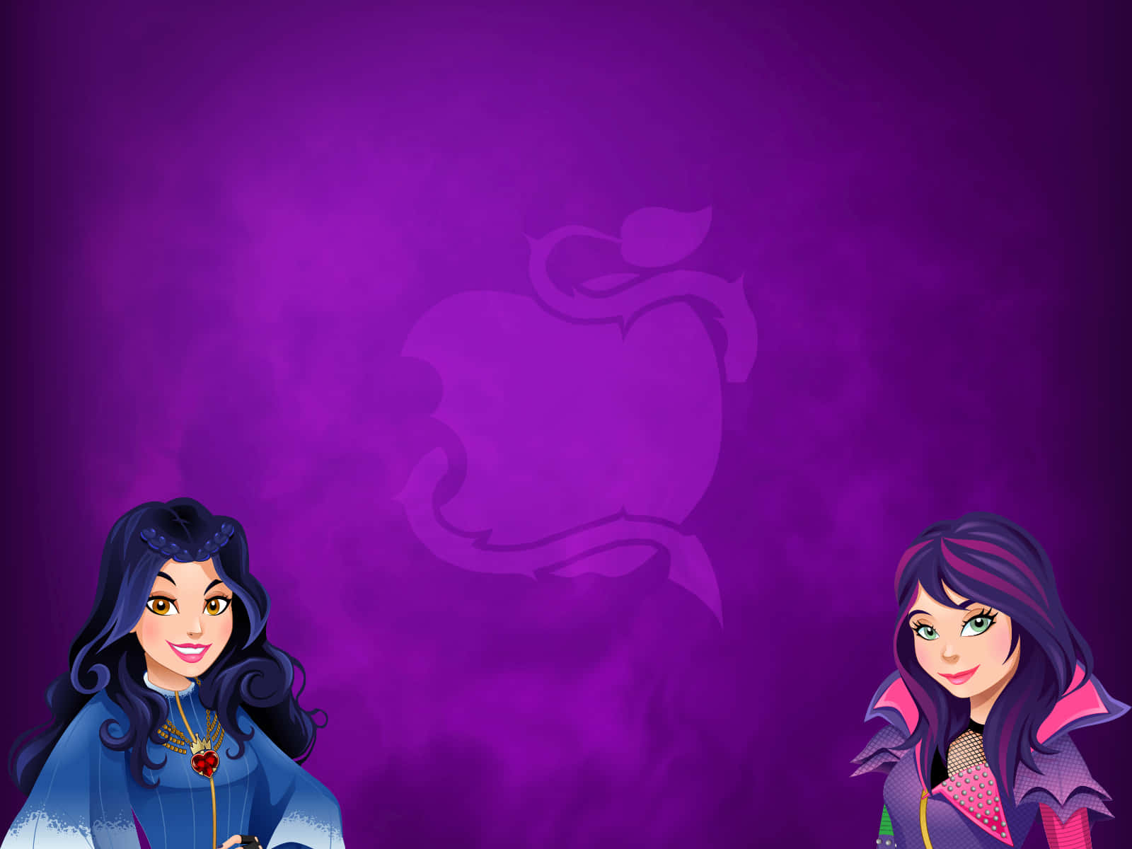 Disney Descendants Purple Animated Background