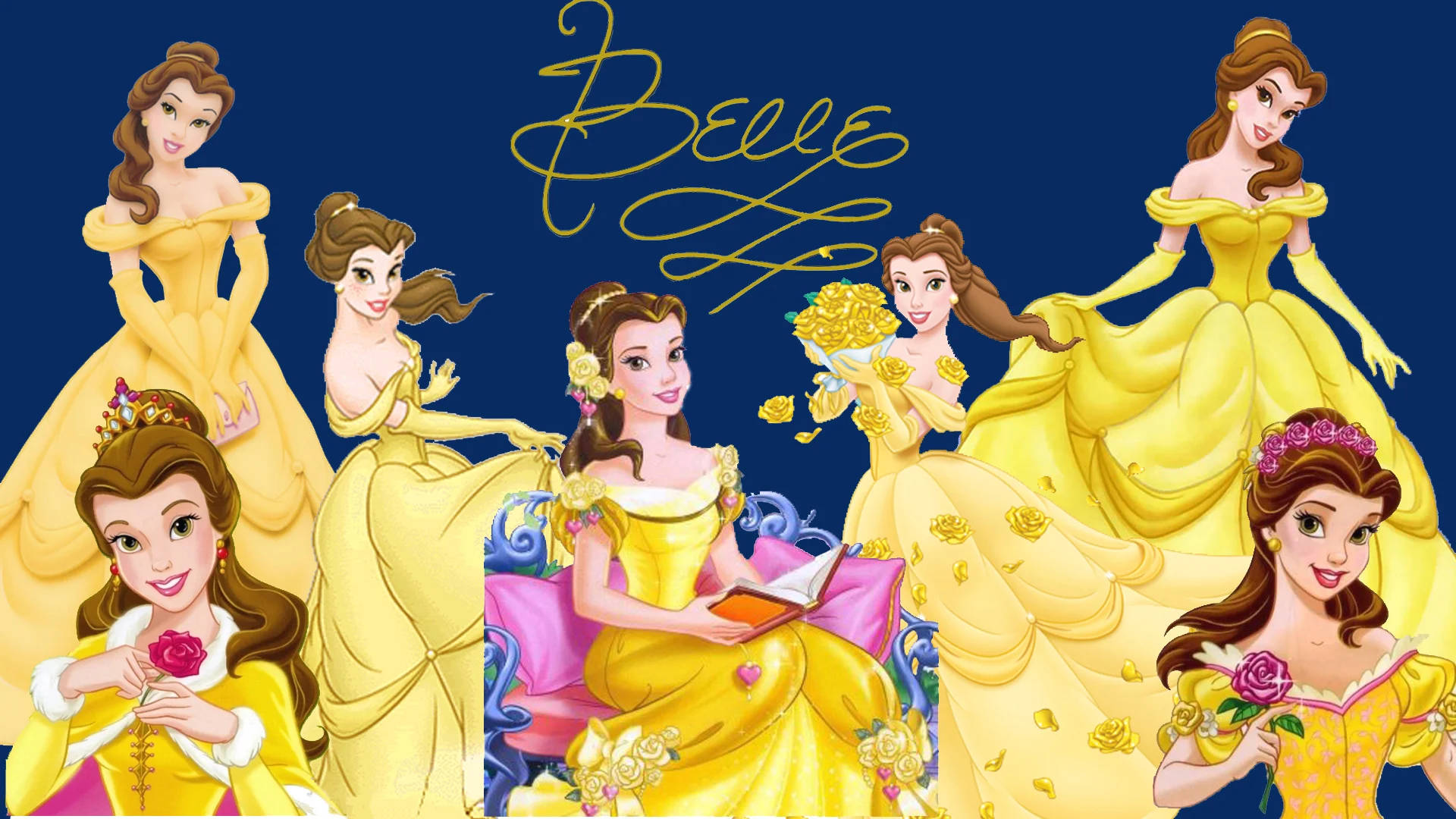Disney Desktop Beauty Belle Background