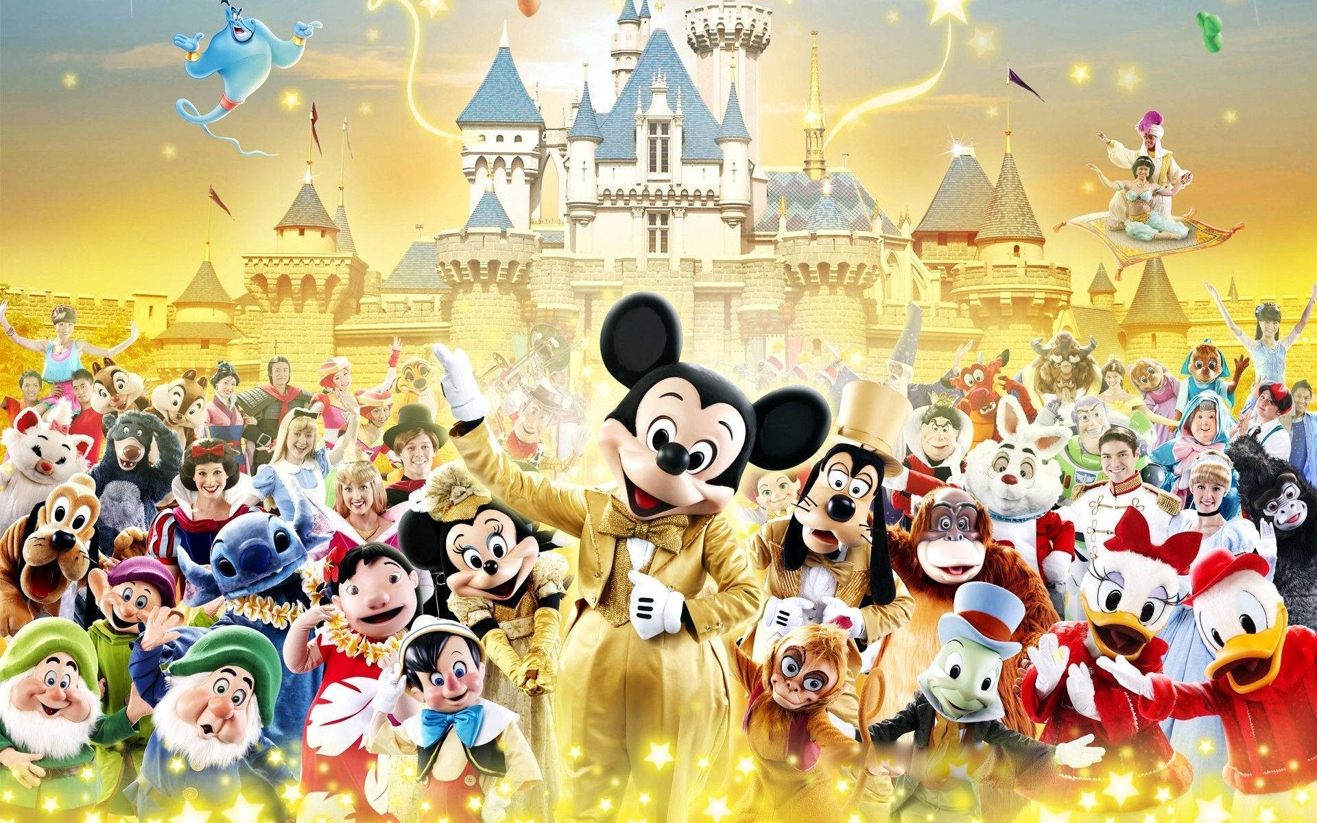 Disney Desktop Characters Party Background
