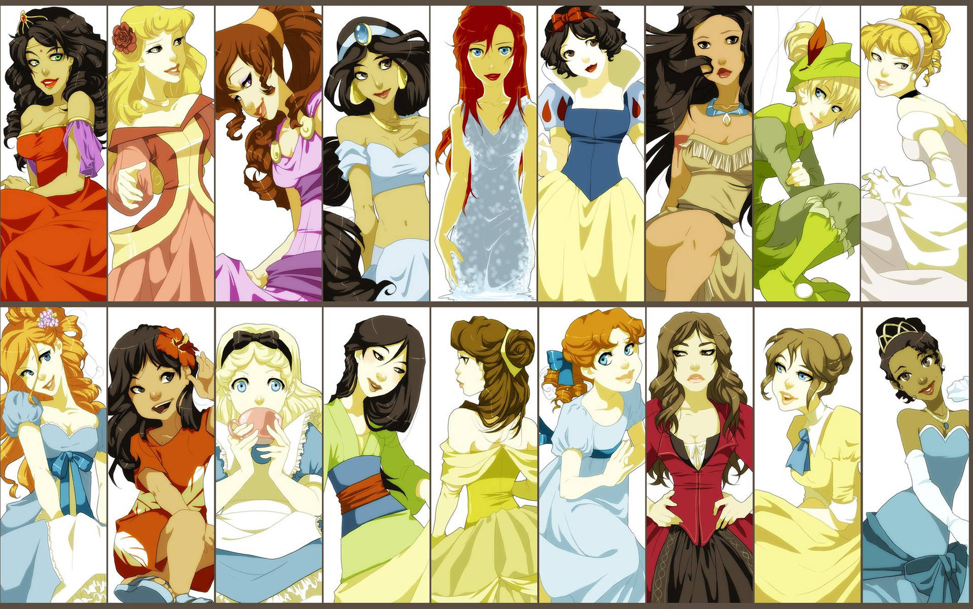 Disney Desktop Collage Background
