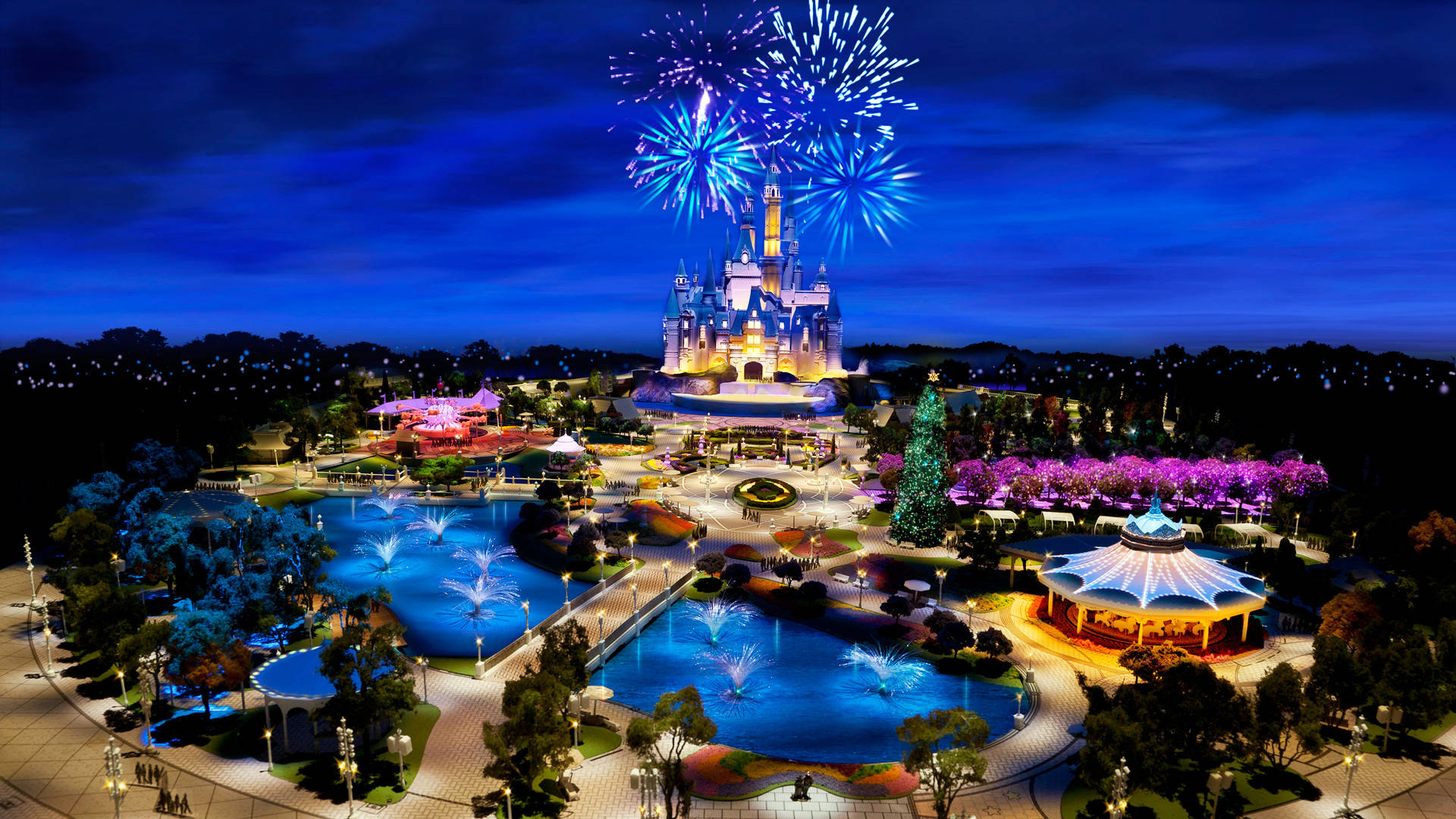 Disney Desktop Disneyland Theme Park Background