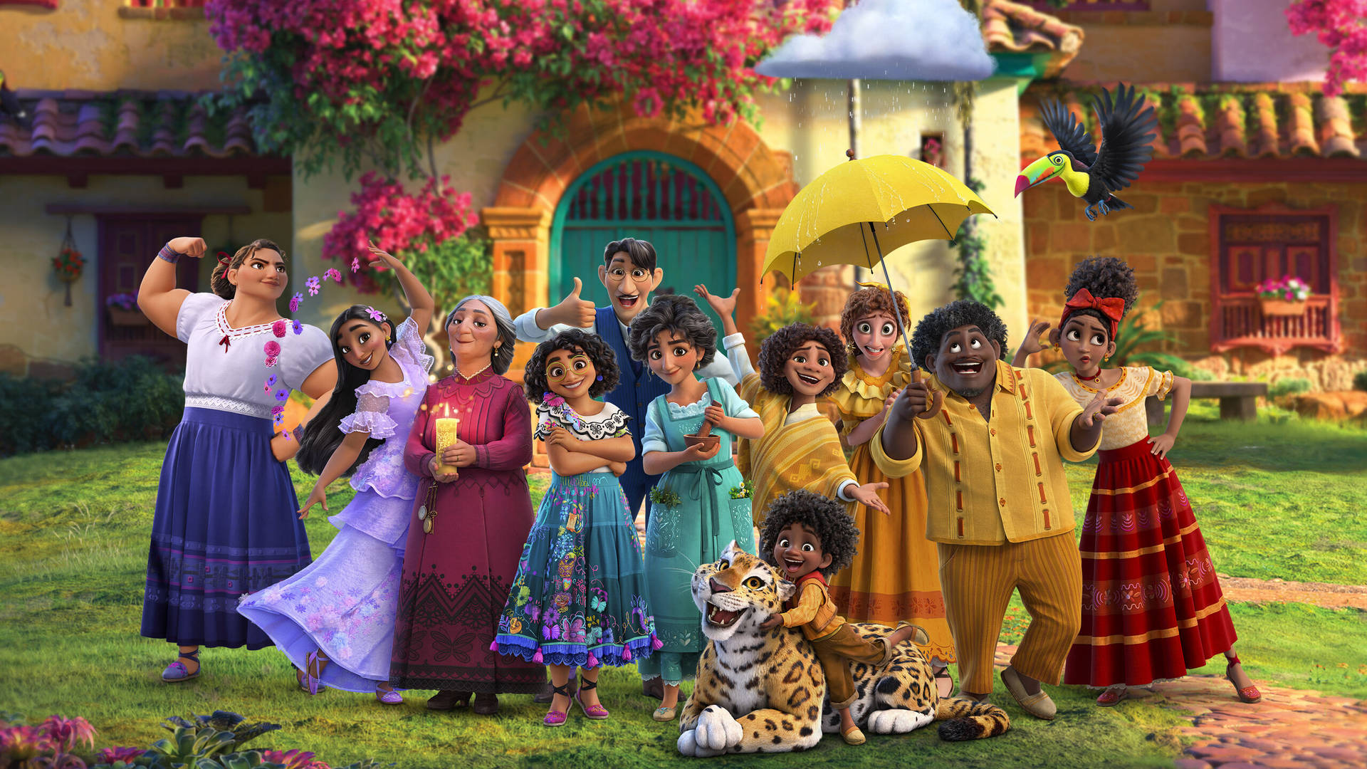 Disney Encanto Madrigal Family Photo Background