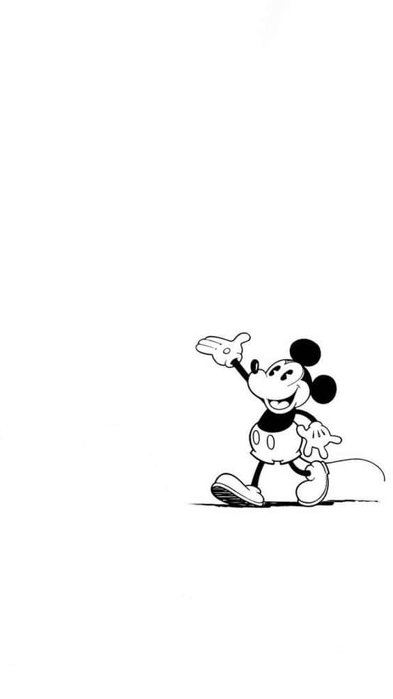 Disney Fans Rejoice - White Mickey Mouse Background