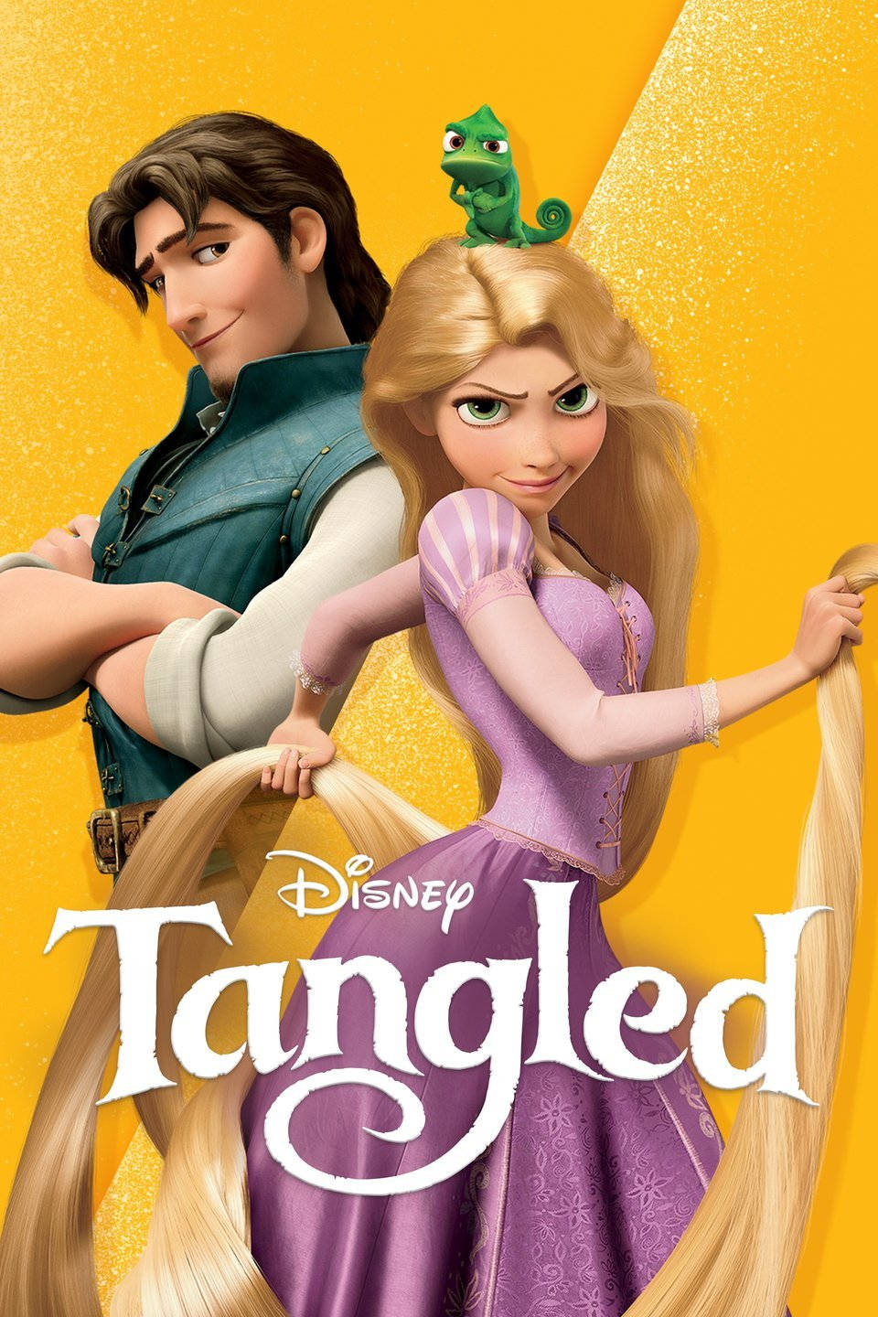 Disney Film Tangled Vibrant Poster Background