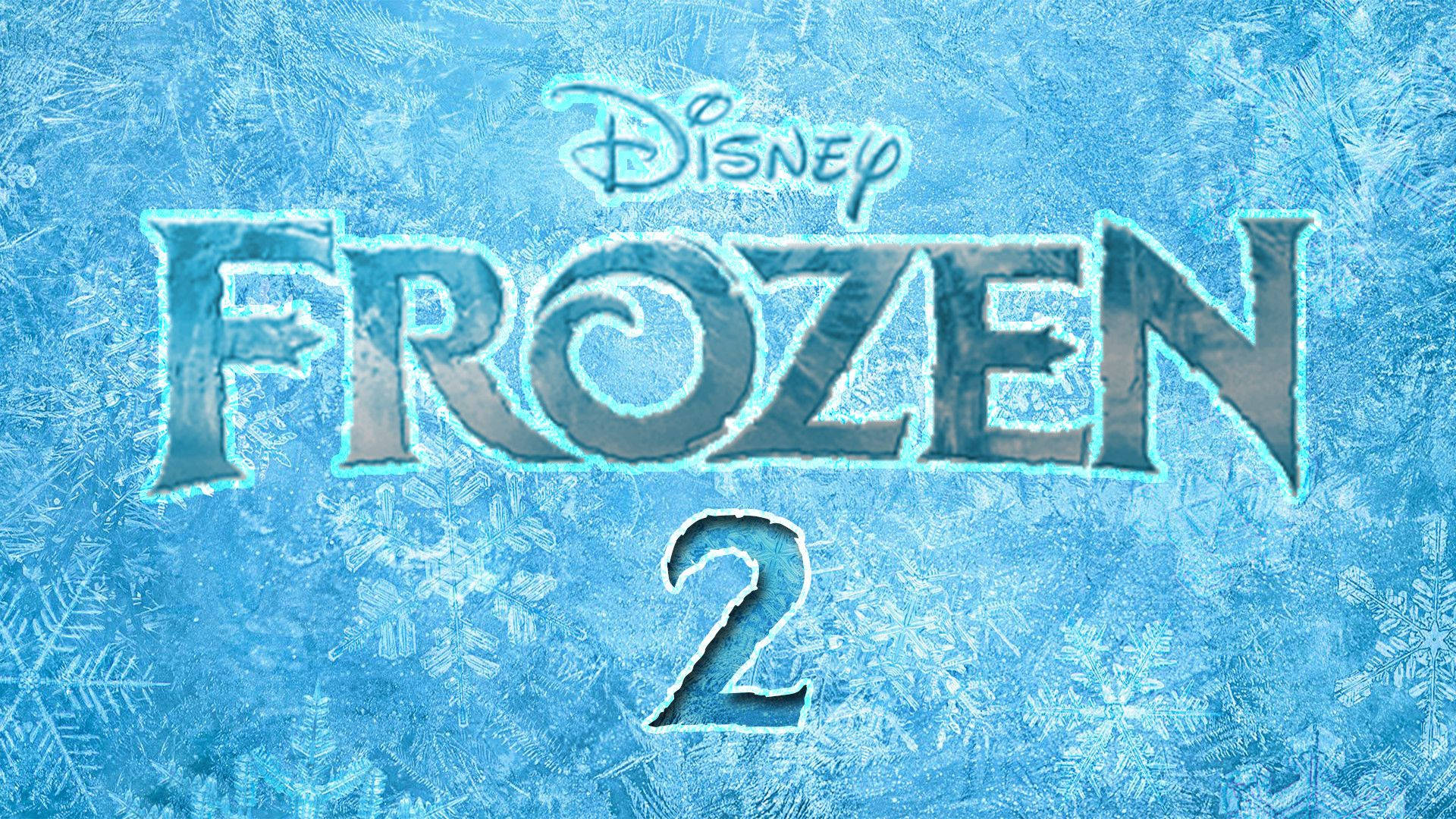 Disney Frozen 2 Icy Blue Title Background