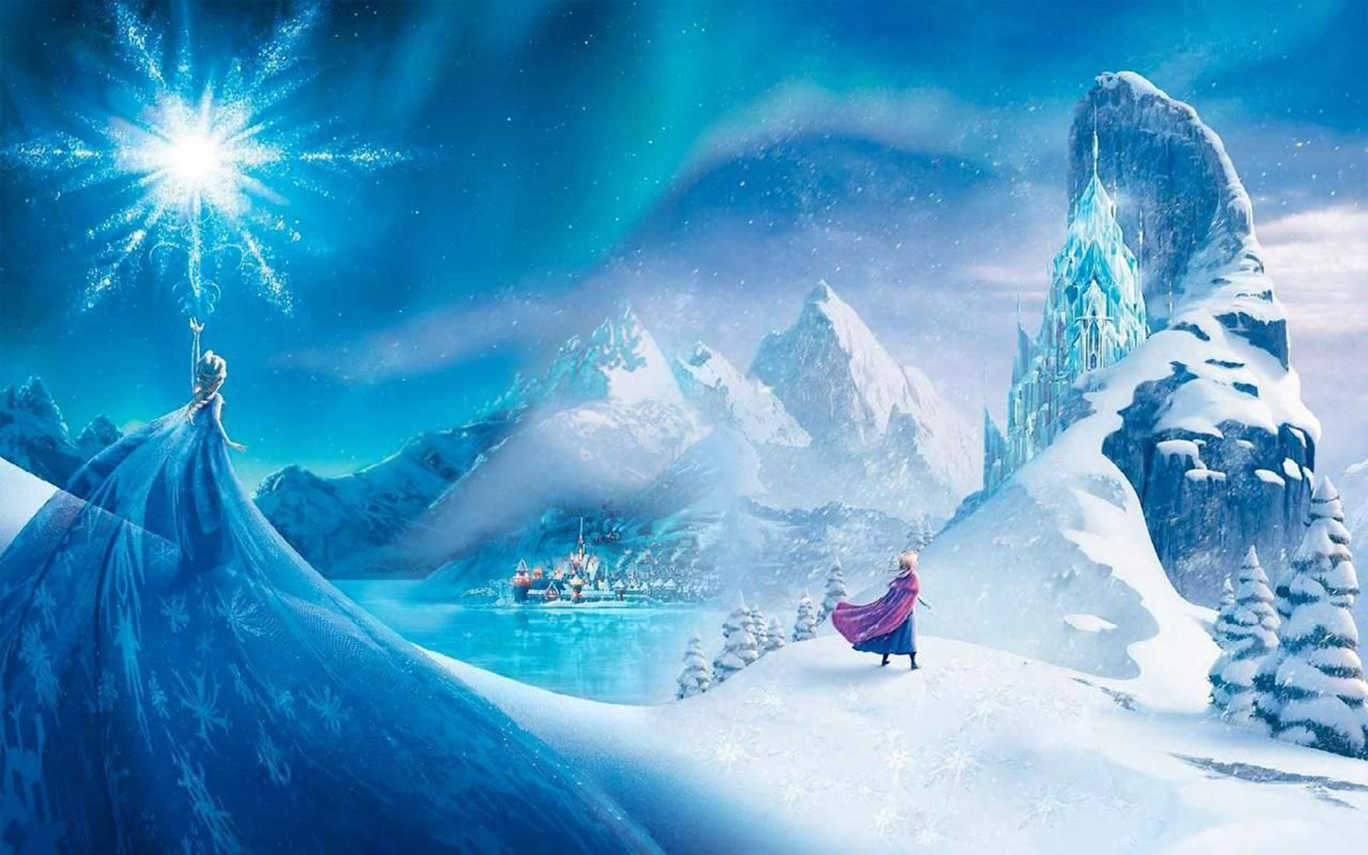 Disney Frozen Castles Background