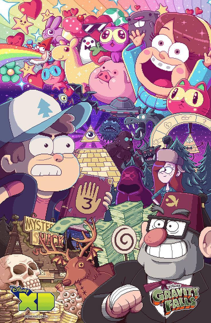 Disney Gravity Falls Cover Poster Background