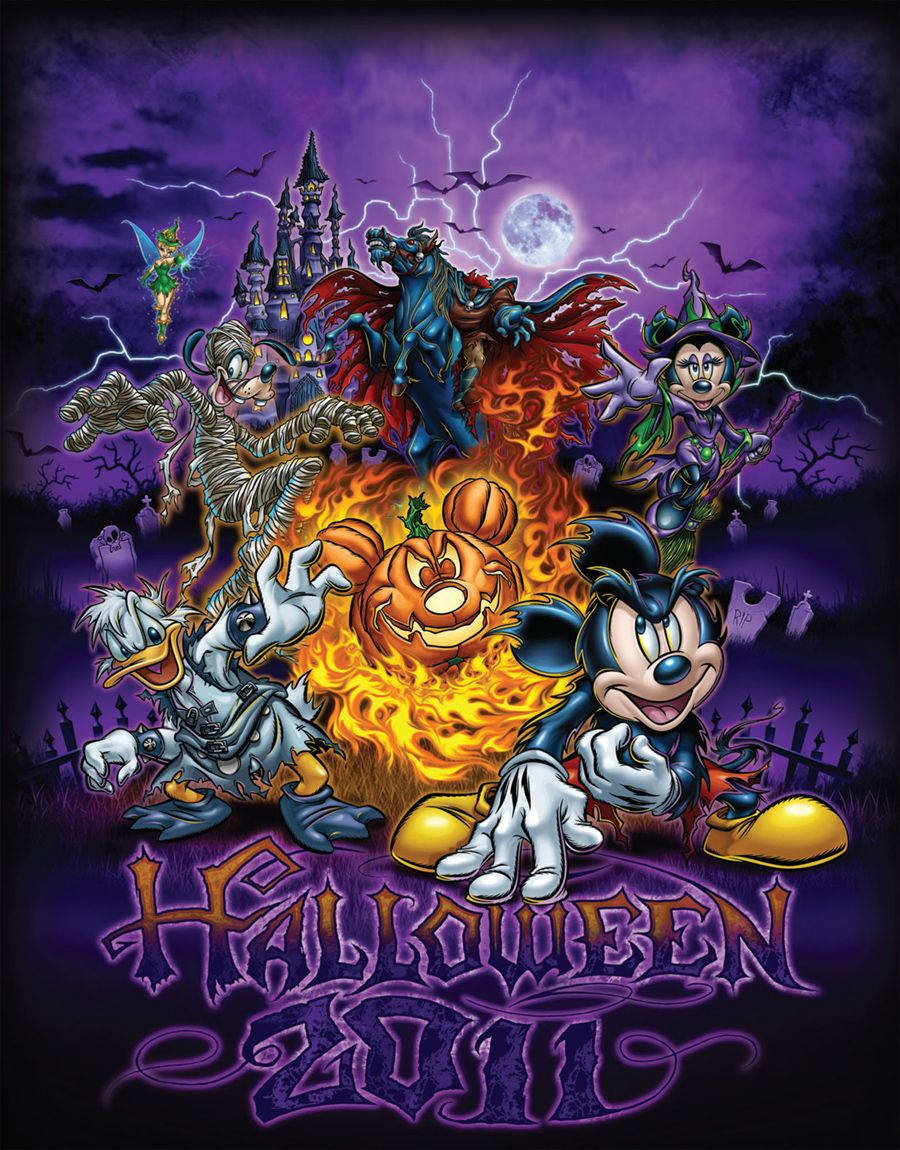 Disney Halloween 2011 Background