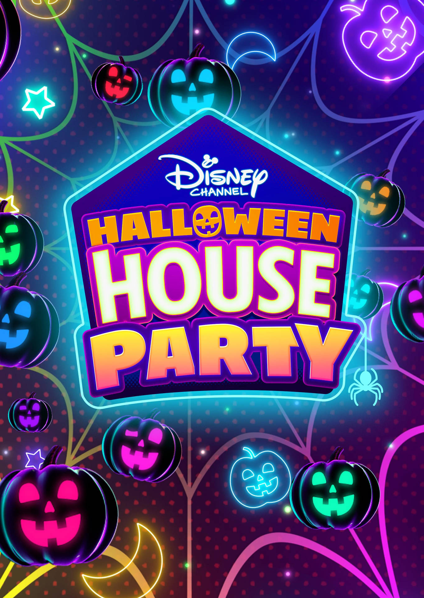 Disney Halloween House Party Background