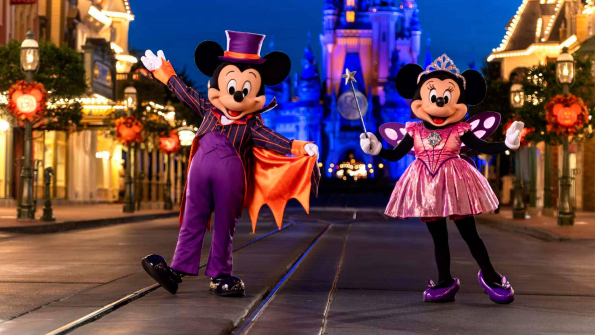 Disney Halloween Mouse Background