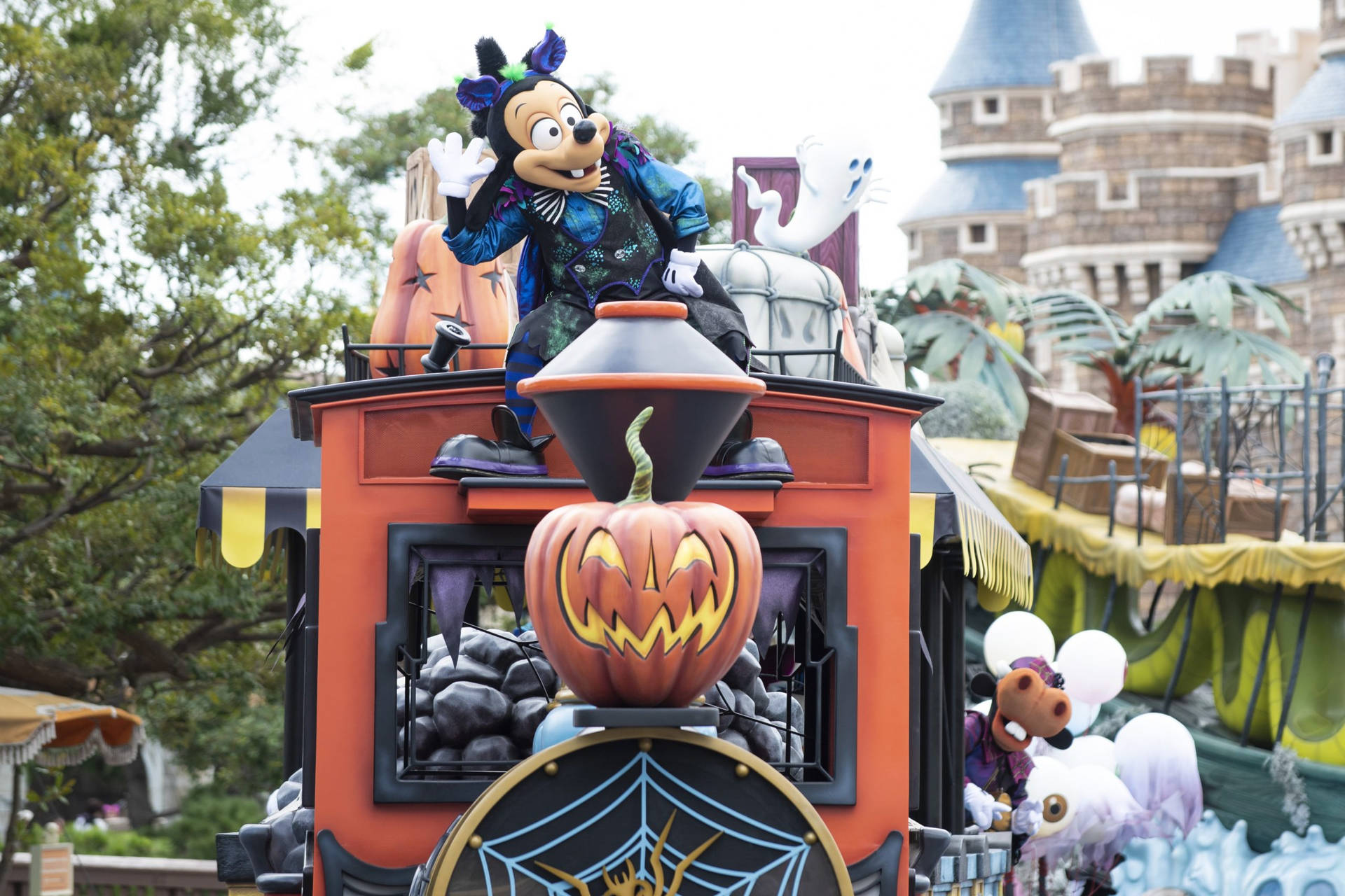 Disney Halloween Parade Background