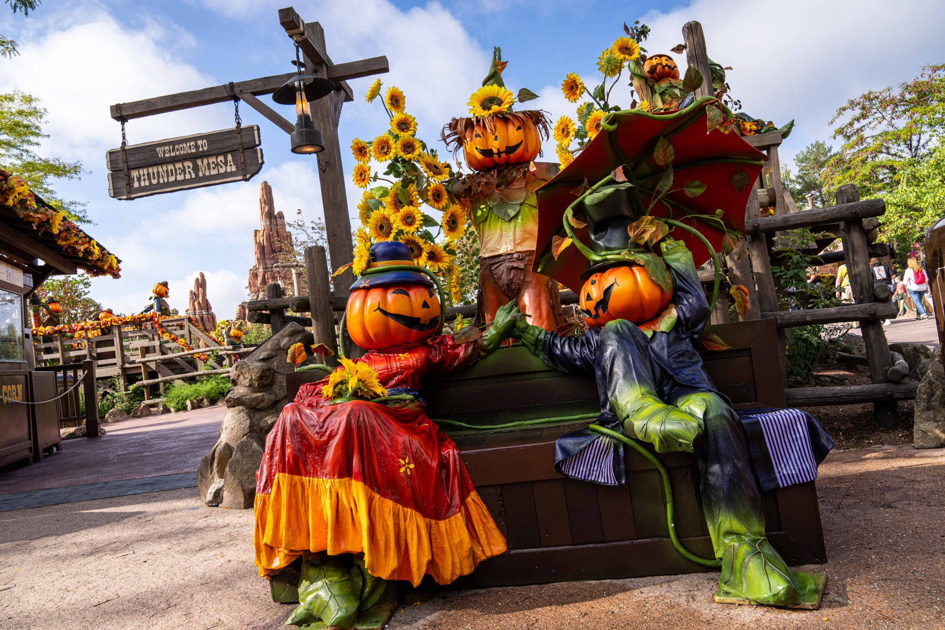 Disney Halloween Pumpkin Mascots Background