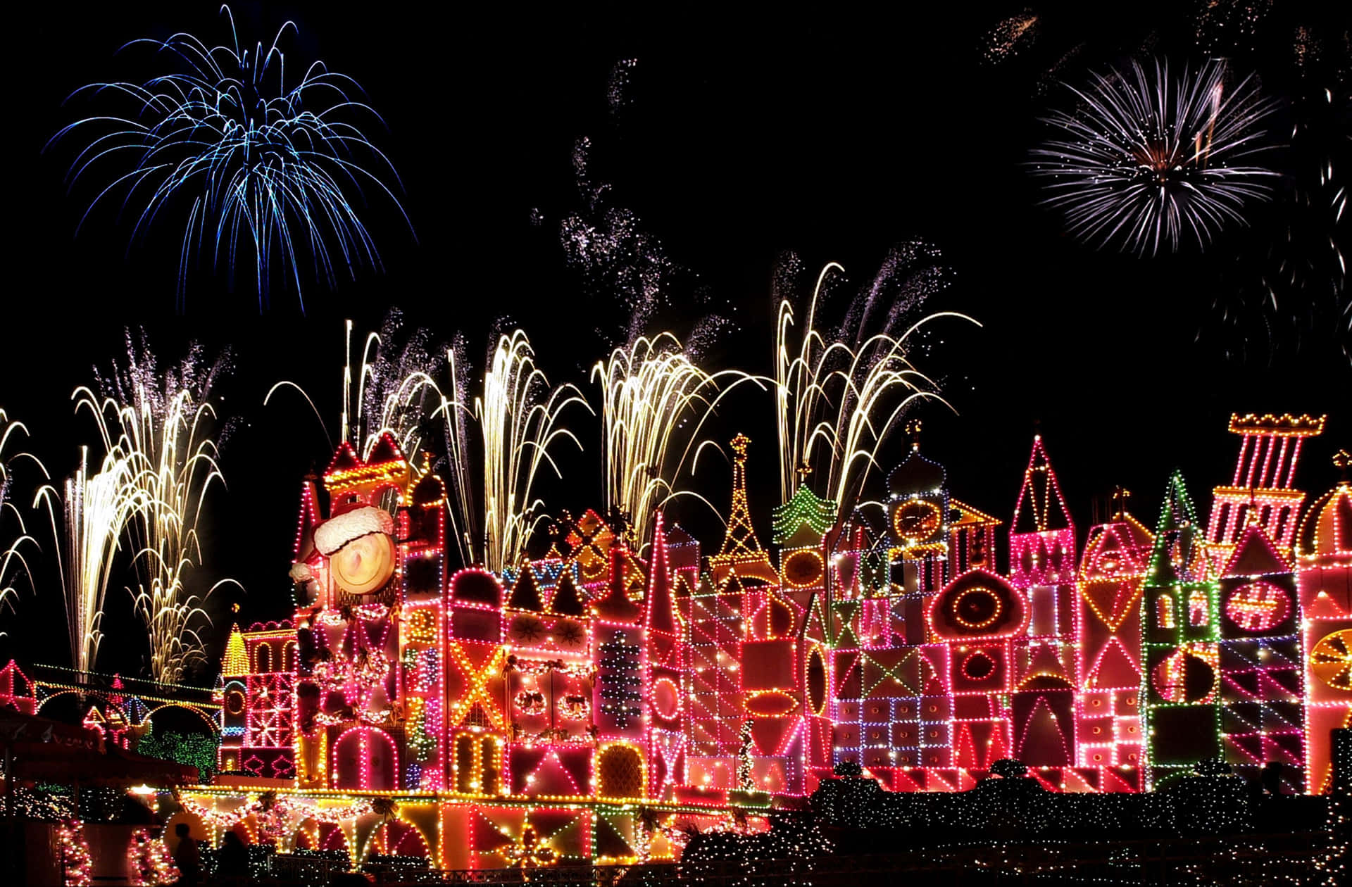 Disney Happy New Year Fireworks Background
