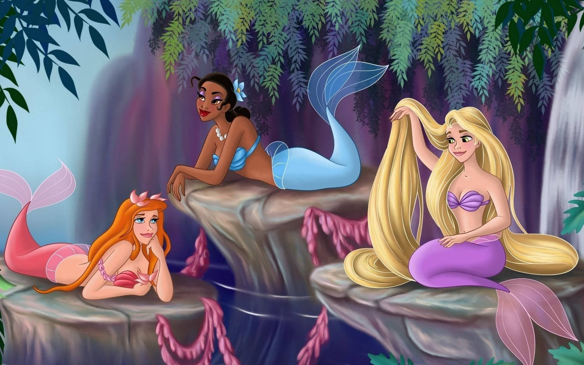 Disney Mermaid Princesses Laptop Background