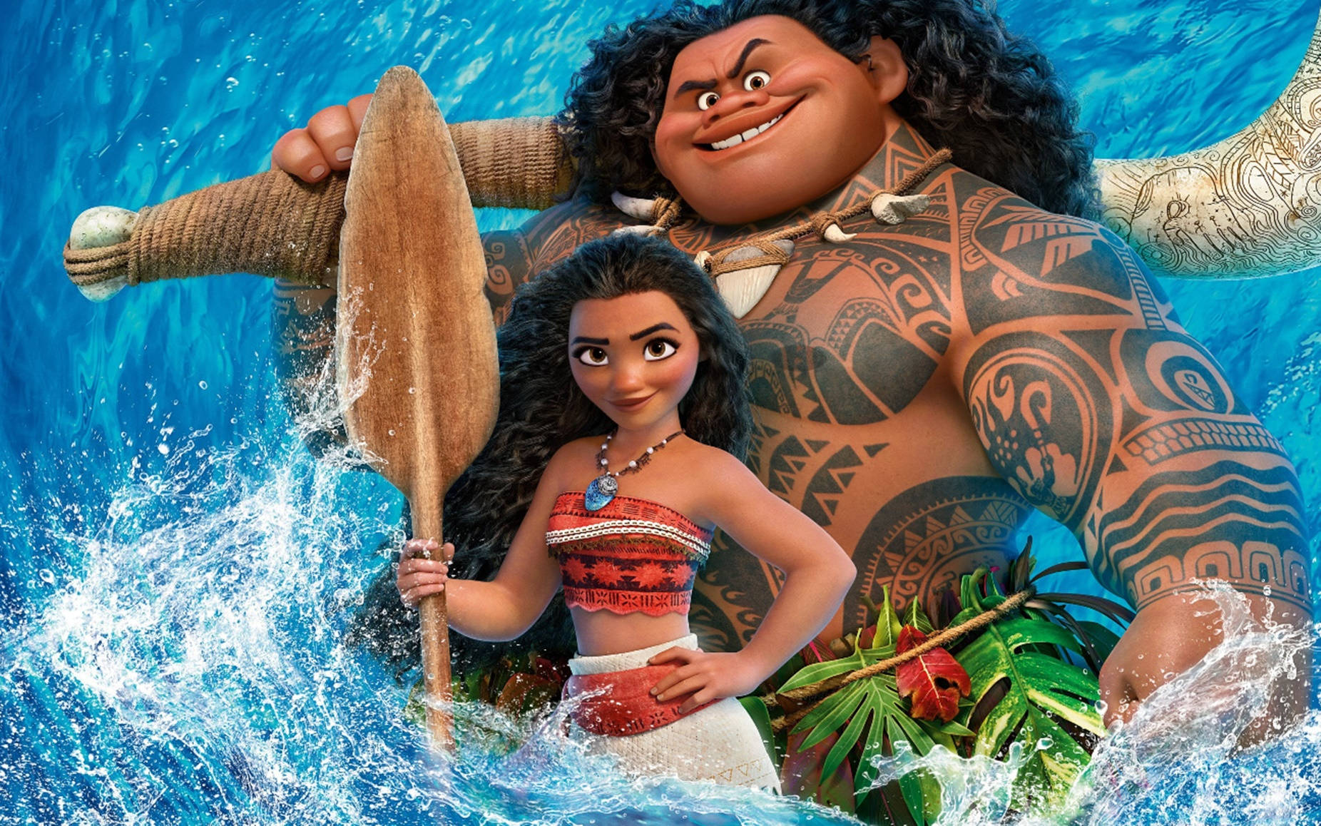 Disney Moana And Maui 3d Animation