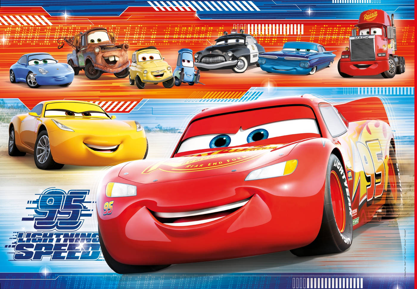 Disney Pixar Cars 3 Characters Background