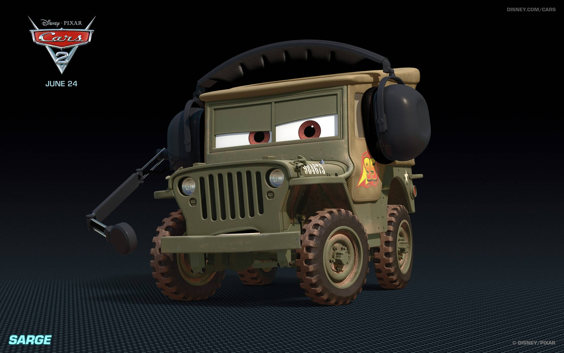 Disney Pixar Sarge Cars 2 Background