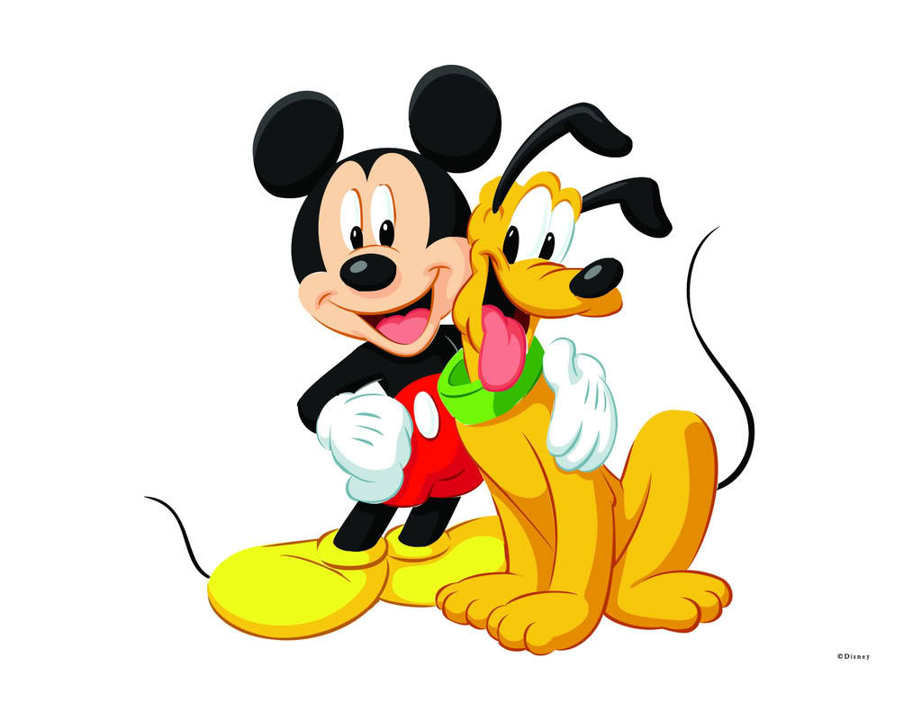Disney Pluto And Mickey Mouse Background