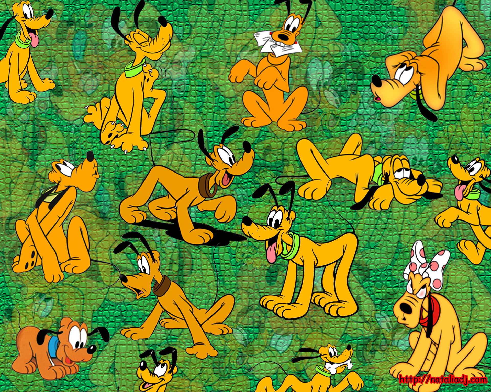 Disney Pluto Patterns Background