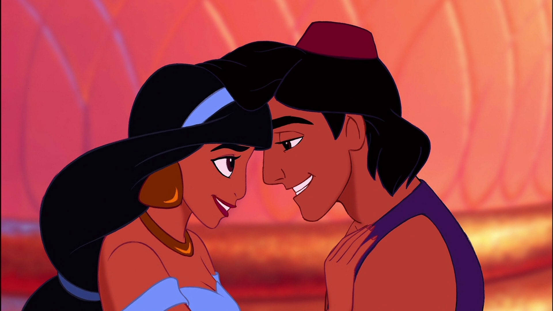 Disney Princess Jasmine With Aladdin Background