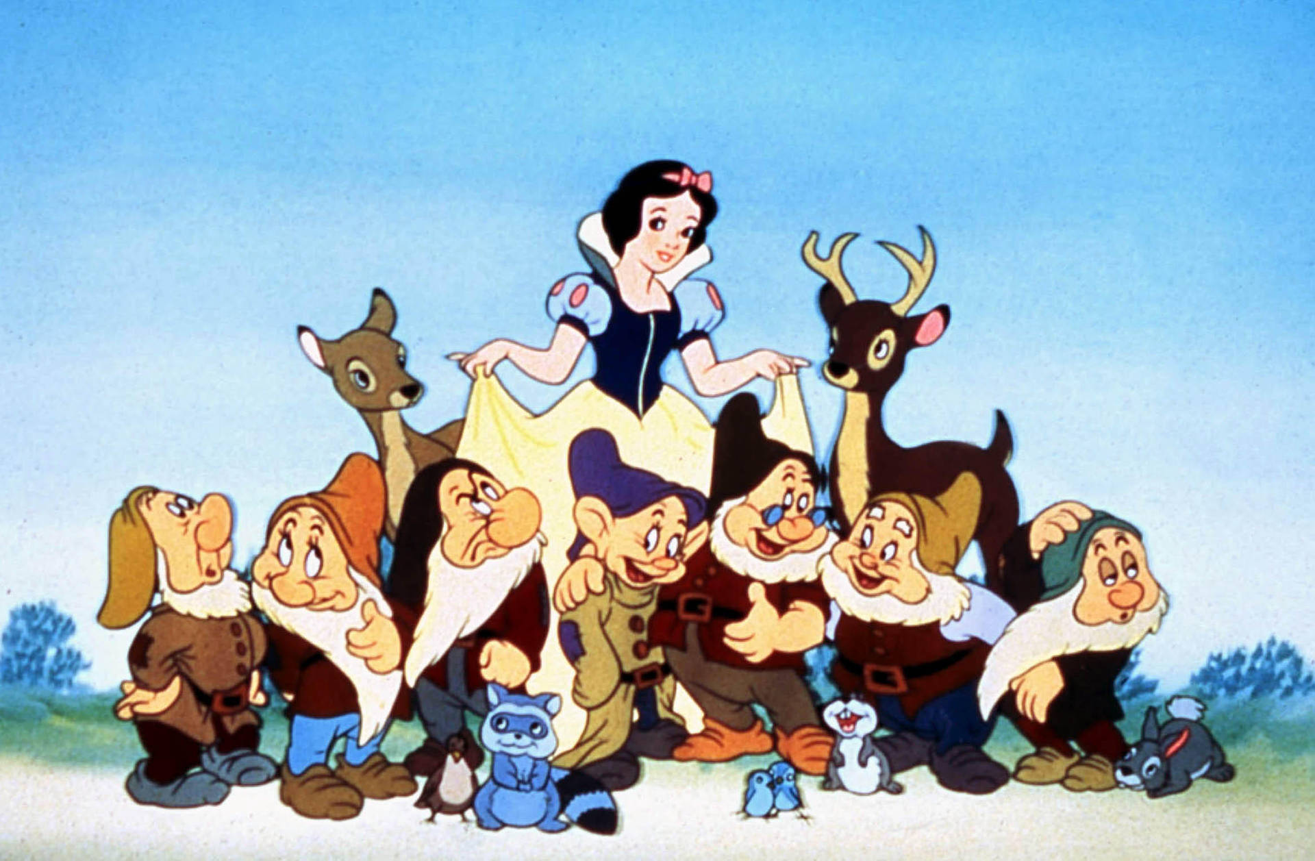 Disney Princess Snow White And Friends Background