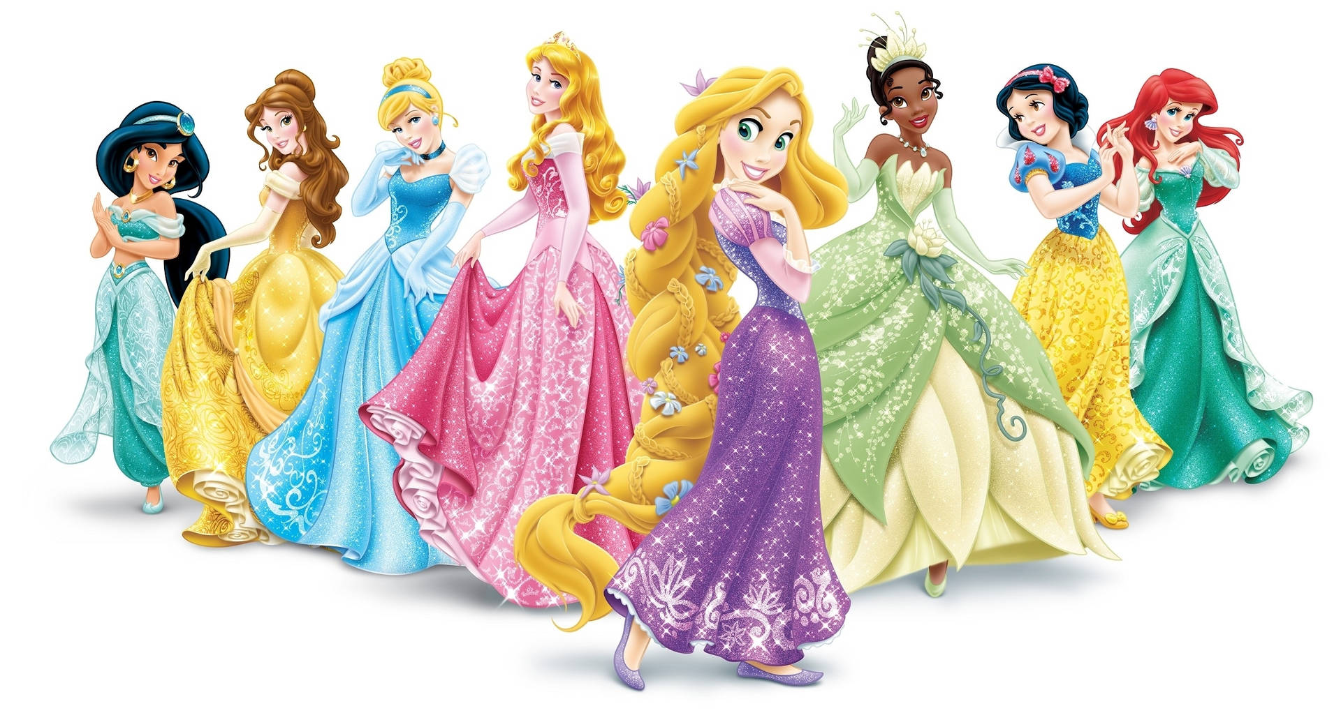 Disney Princesses Digital Art Background