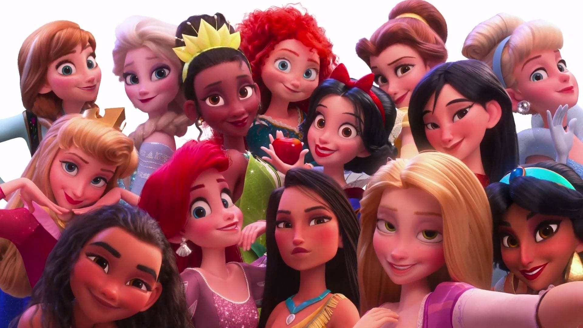 Disney Princesses Selfie Time Background