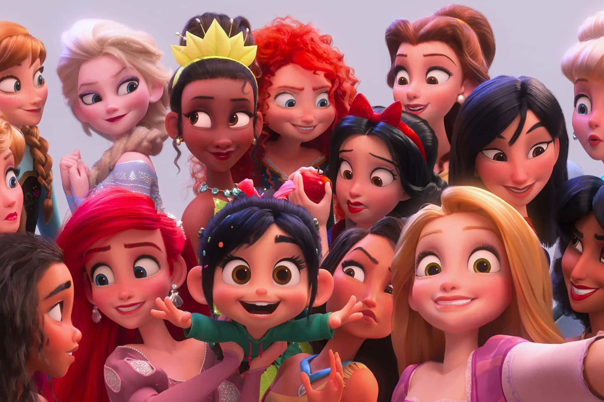 Disney Princesses Together Selfie