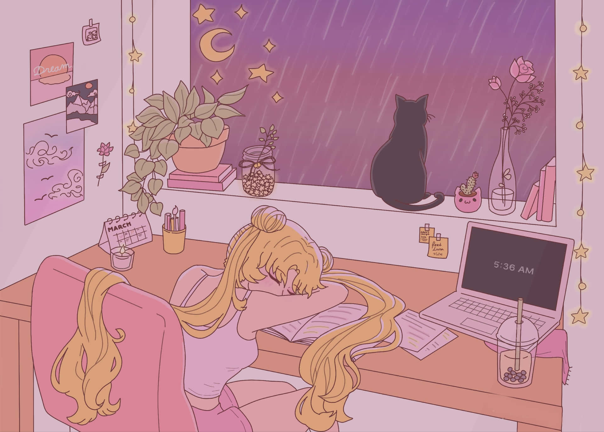 Disney's Aesthetic Sailor Moon Background