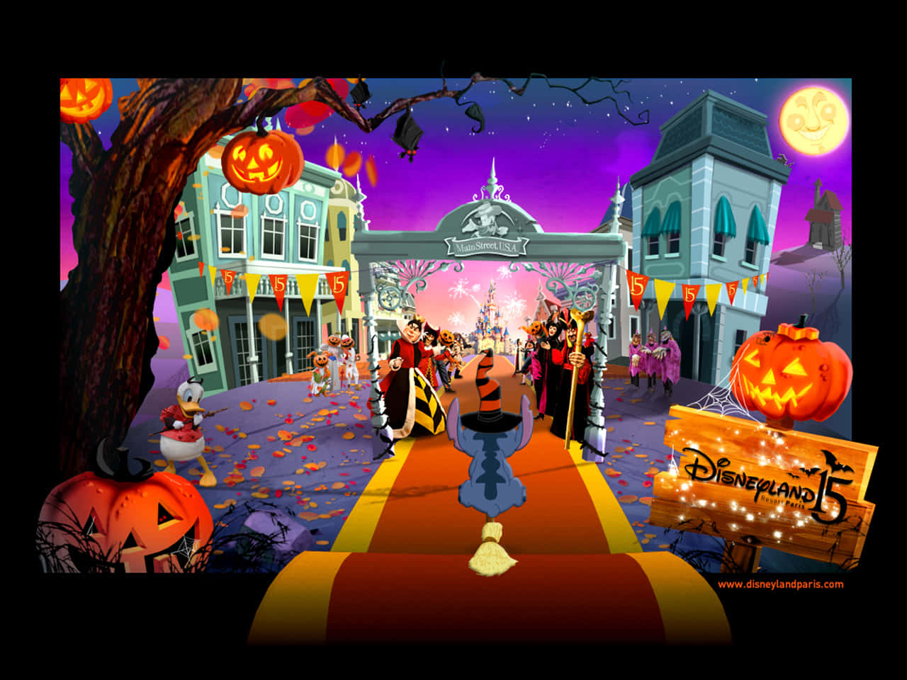 Disney's Halloween Village Background