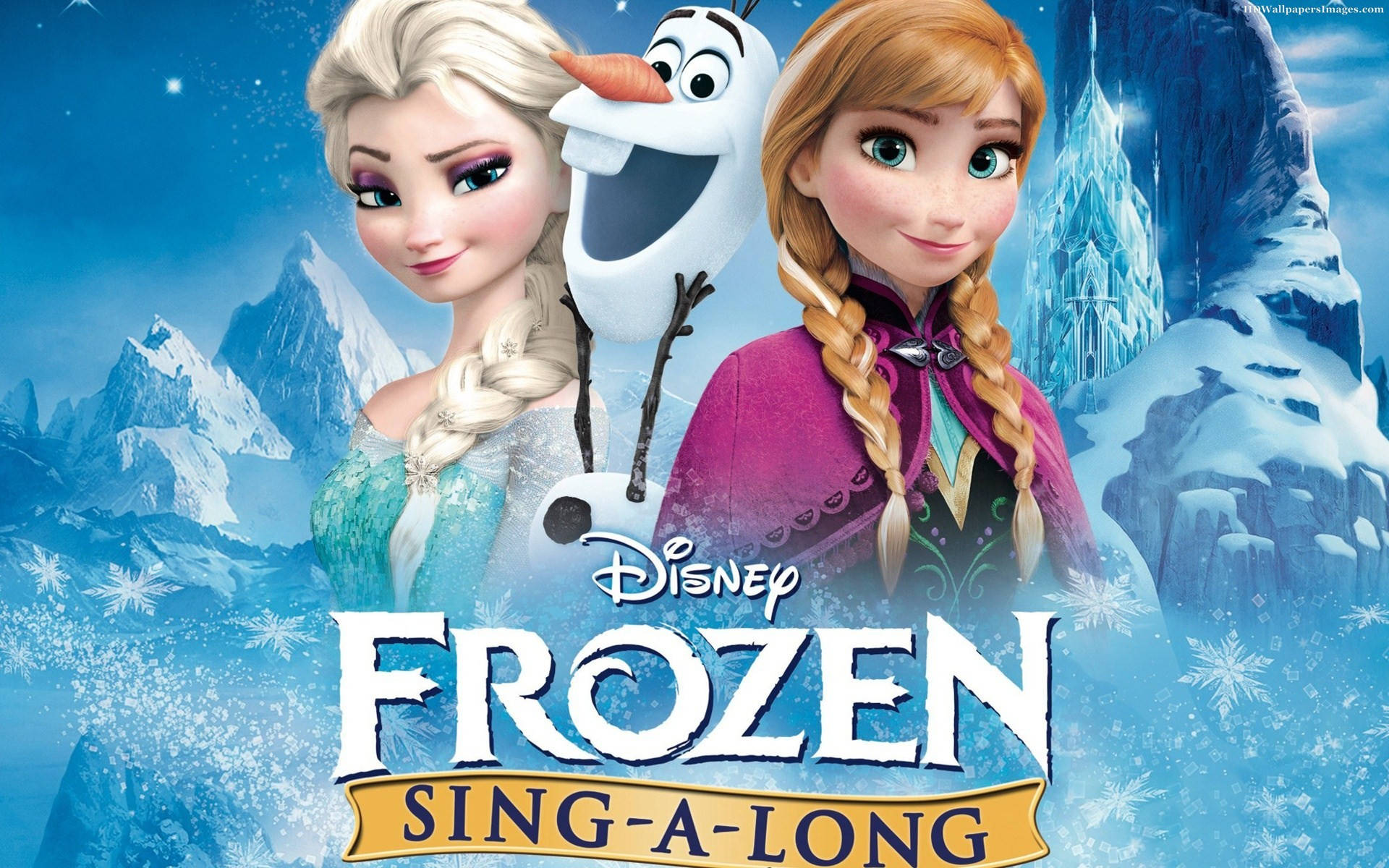 Disney Singalong Video Cover Frozen Elsa Background