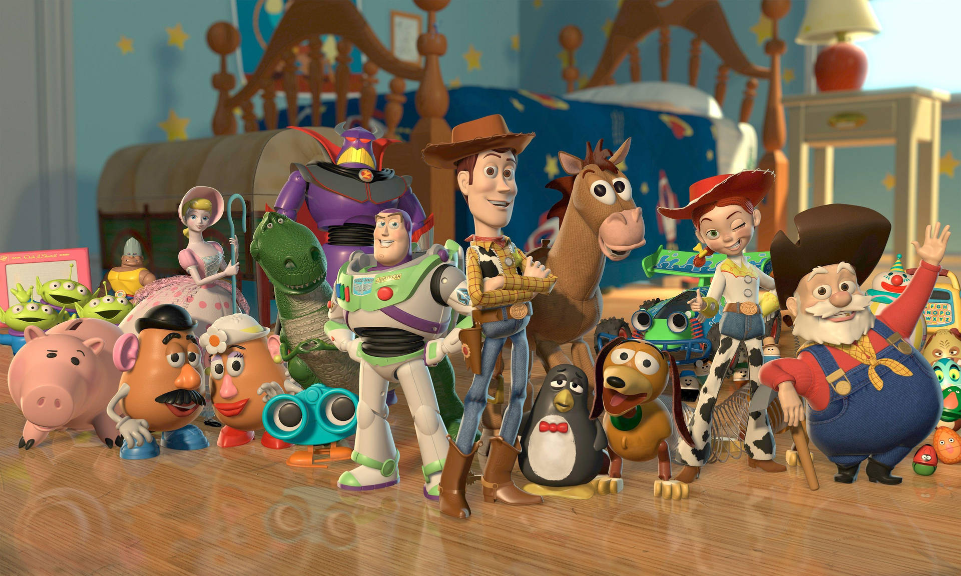 Disney Toy Story And Friends Background