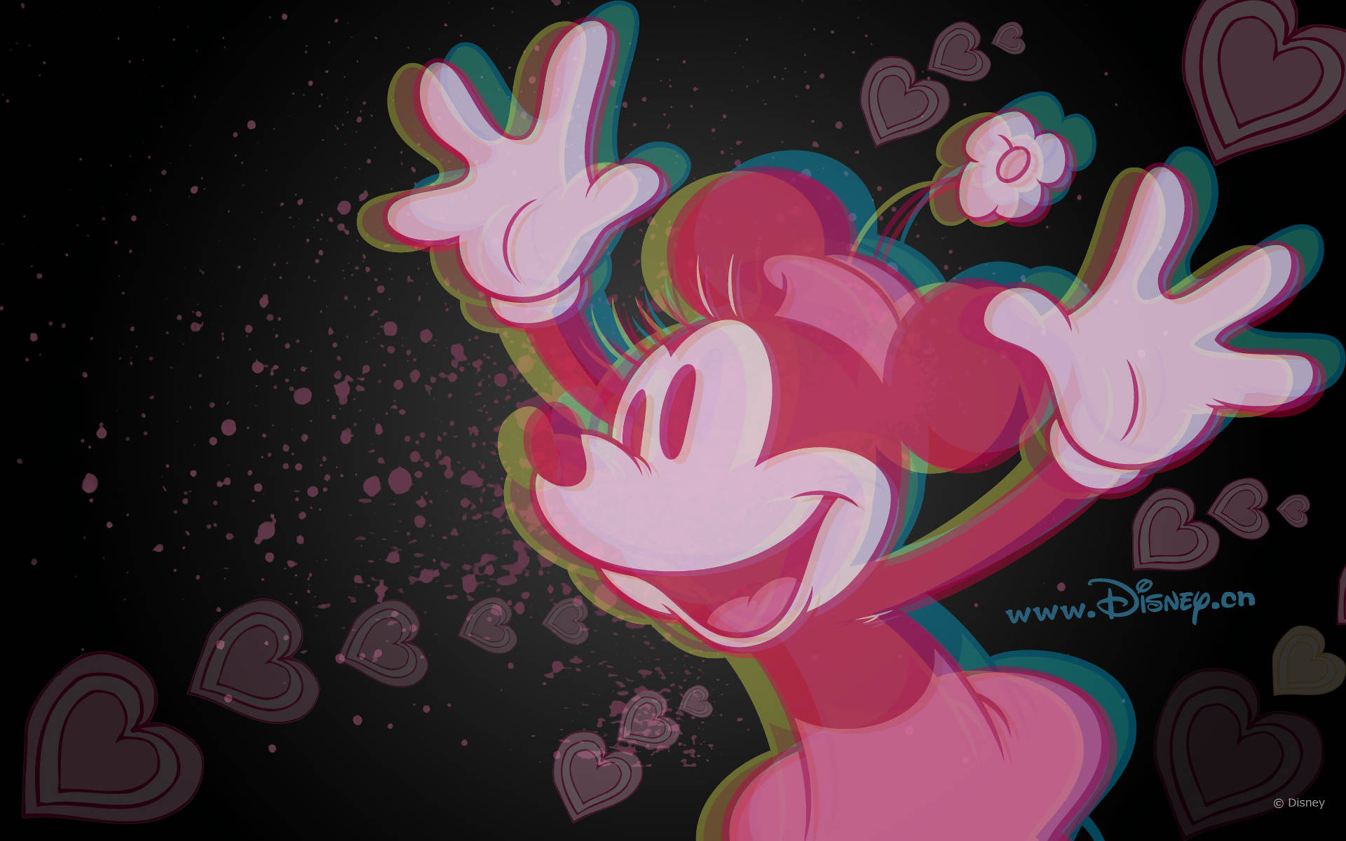 Disney Trippy Minnie Mouse Background
