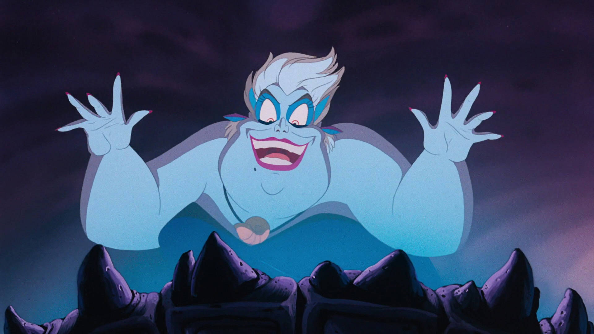 Disney Villain Ursula Under The Sea Background