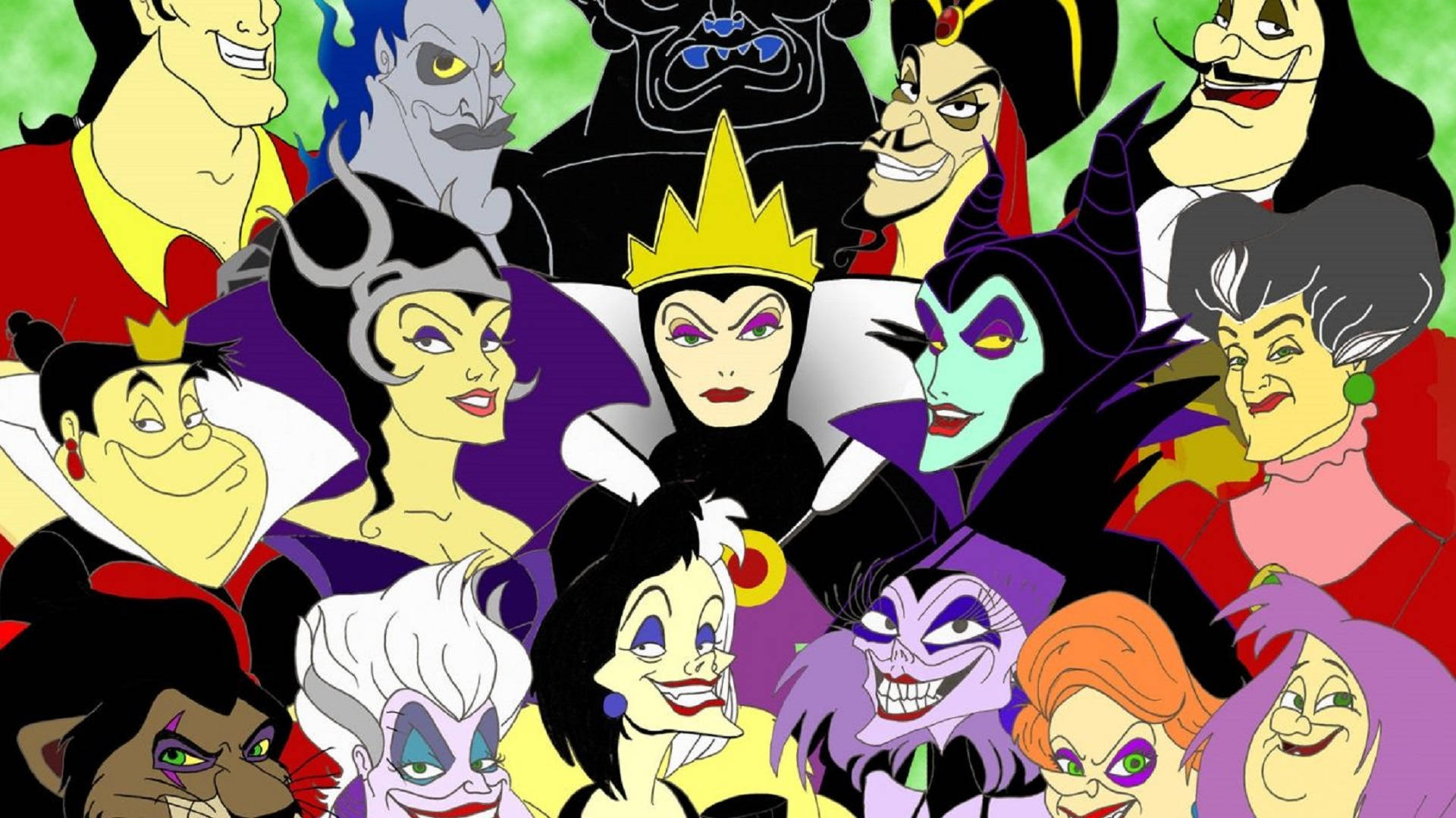 Disney Villains And Witches Background
