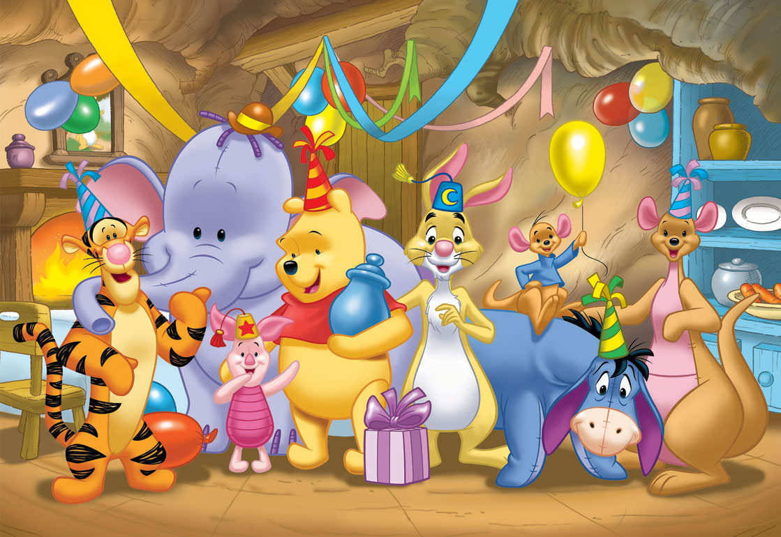 Disney Winnie The Pooh Celebrating Rabbit Birthday