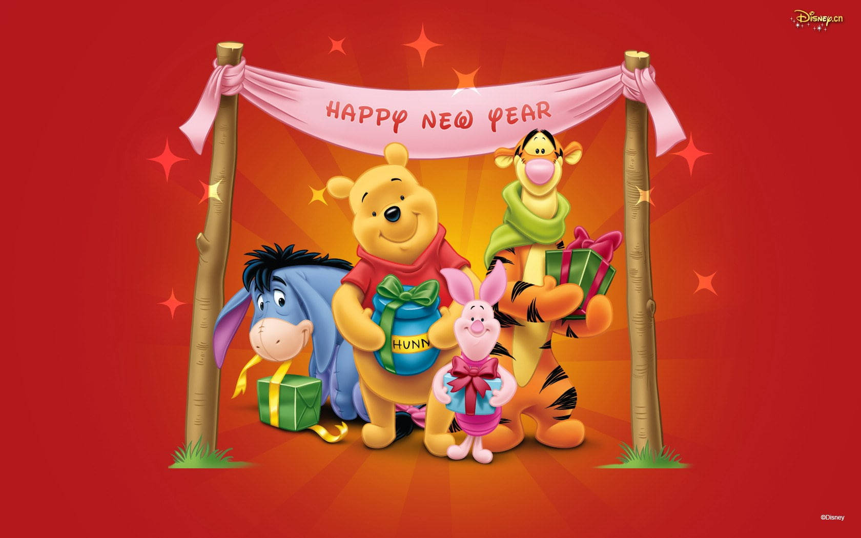 Disney Winnie The Pooh Happy New Year