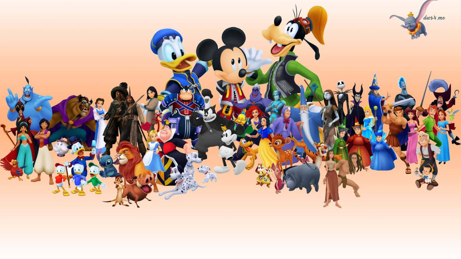 Disney World Characters Desktop Background