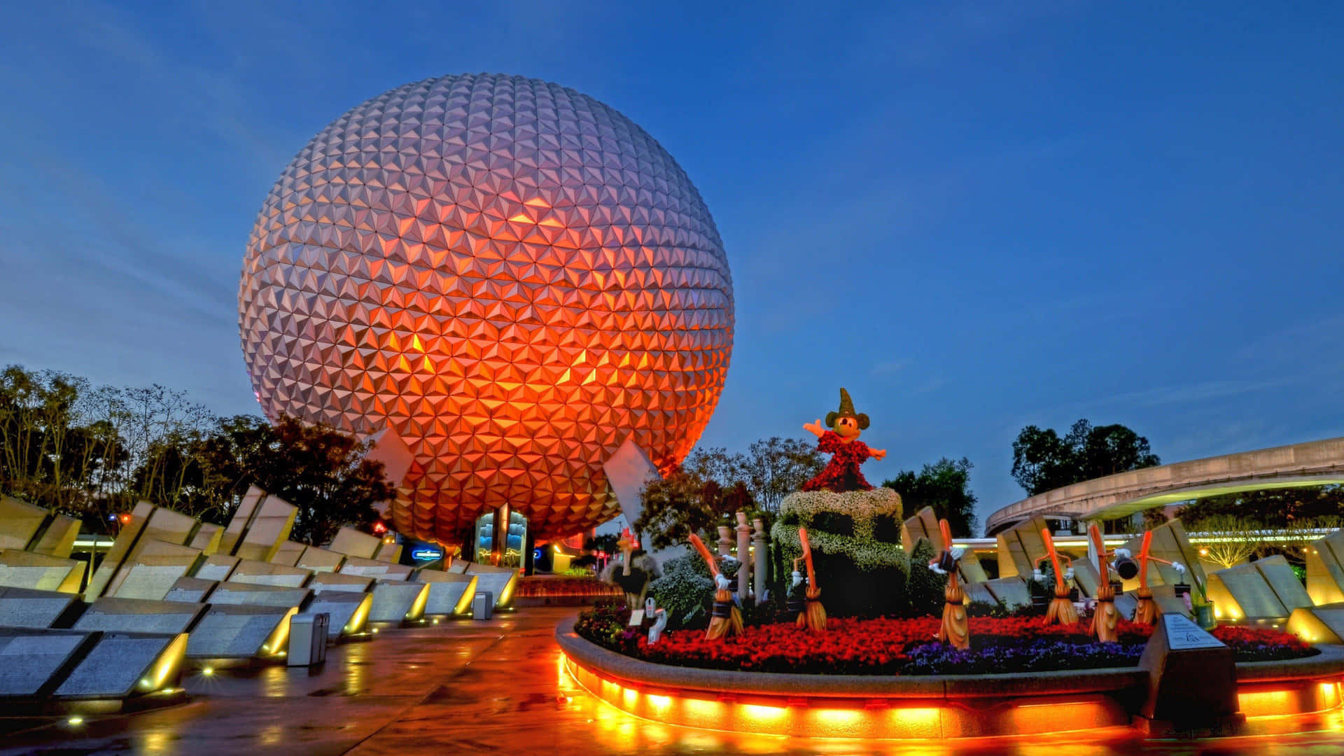 Disney World Globe Desktop Background