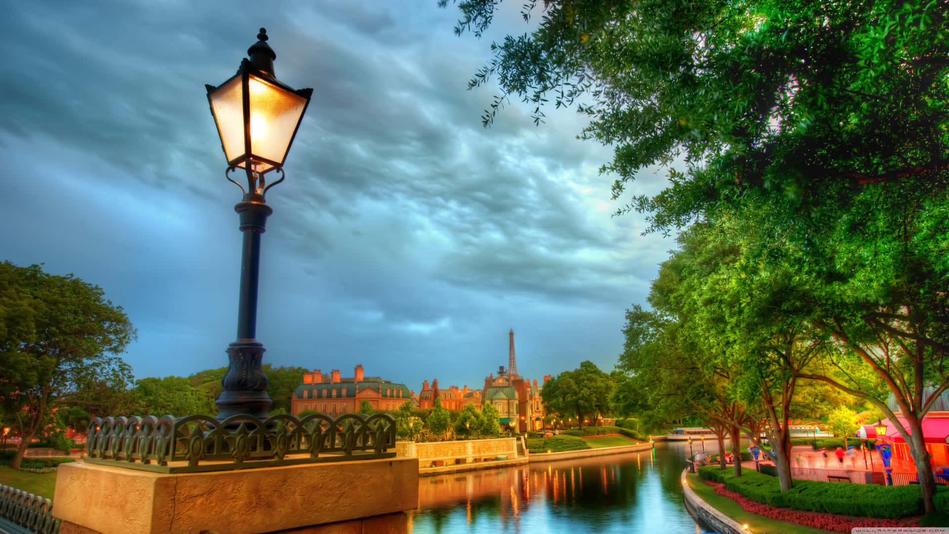 Disney World Gray Sky Desktop Background