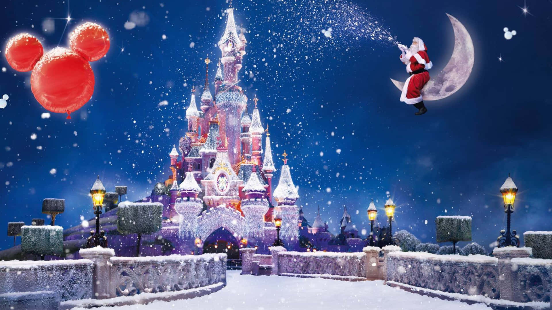 Disney World Santa Claus Desktop Background