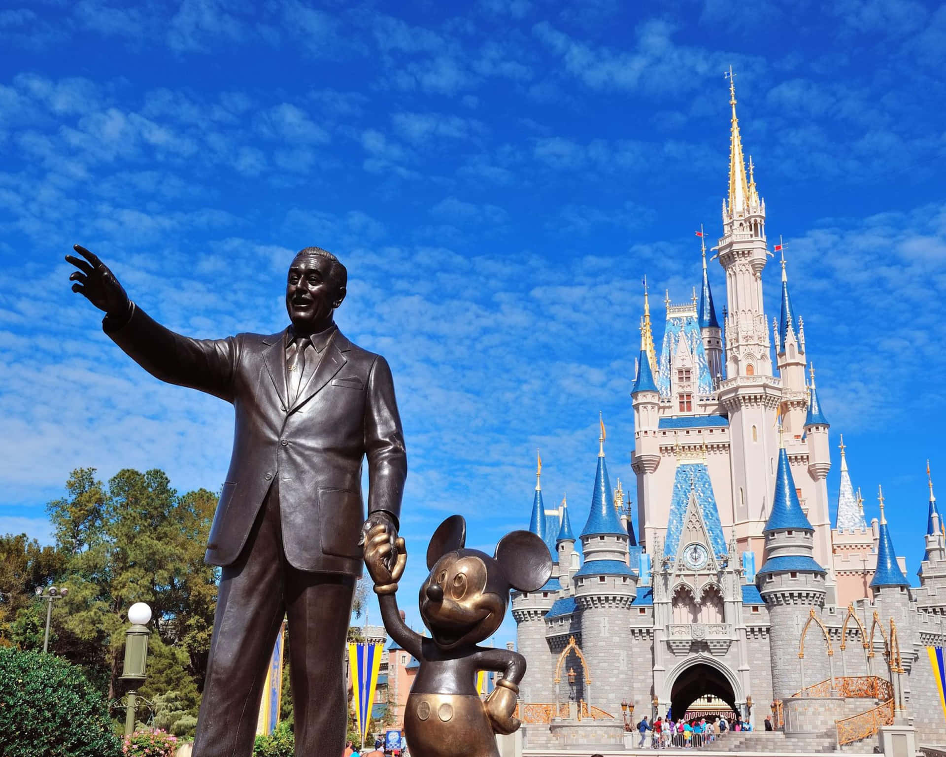 Disney World Statue Desktop Background