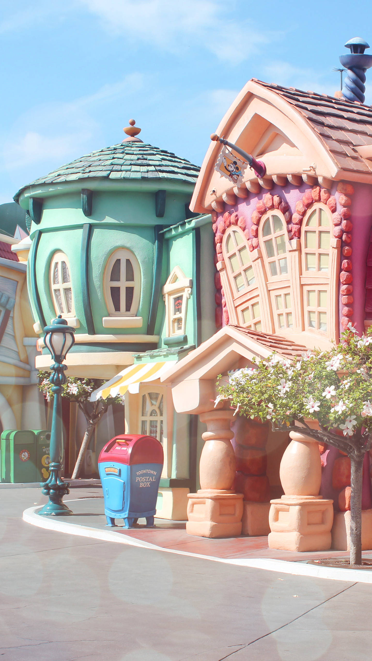 Disneyland Toontown Houses Background