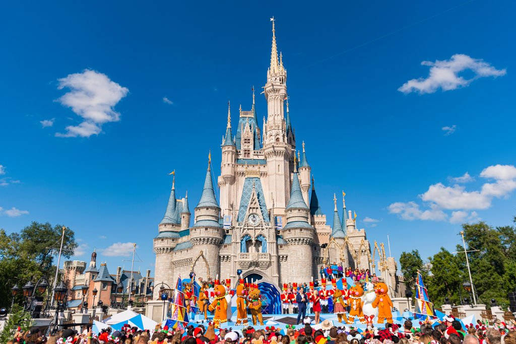 Disneyworld Christmas Show Background