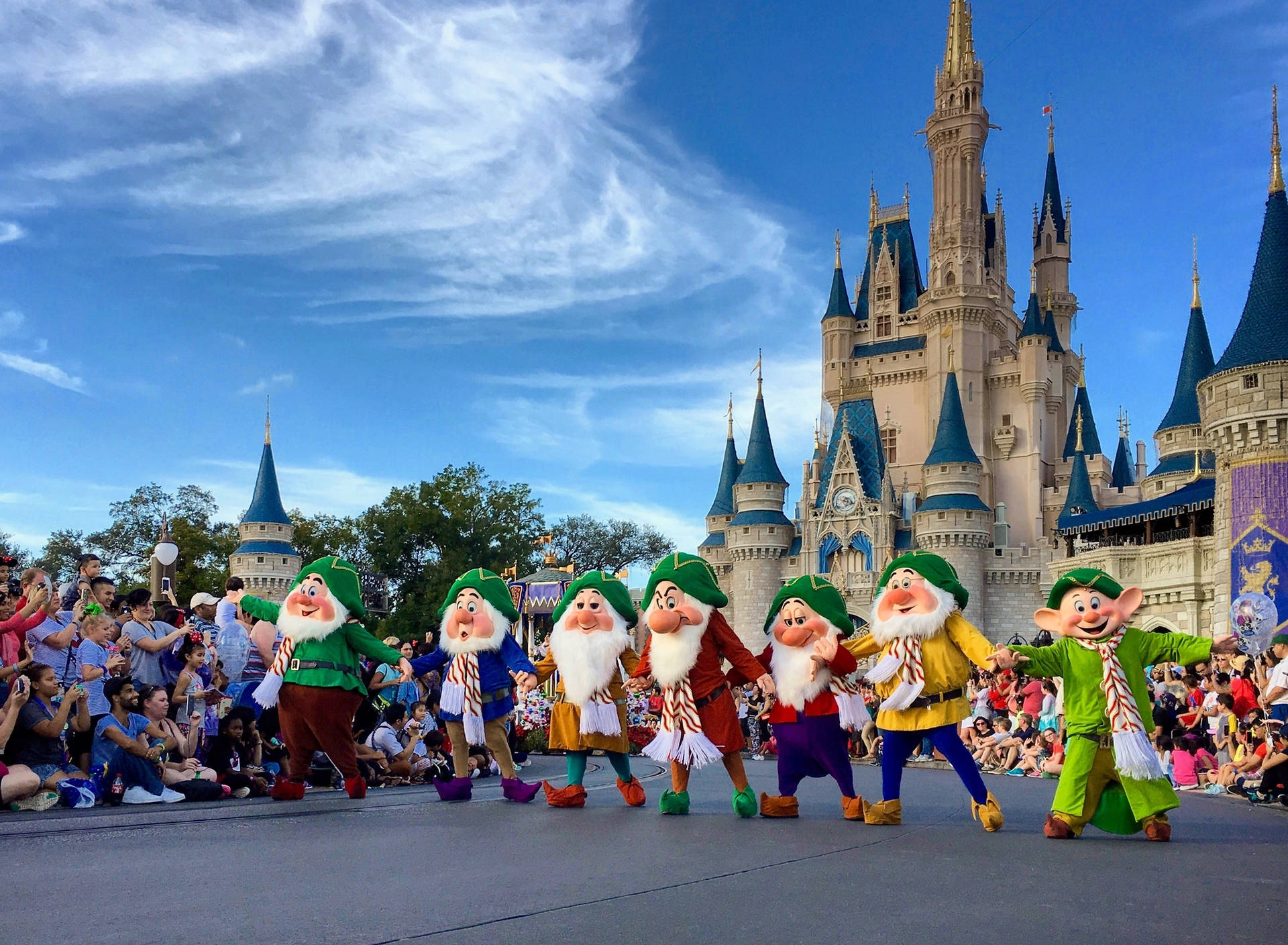 Disneyworld Seven Dwarfs Background