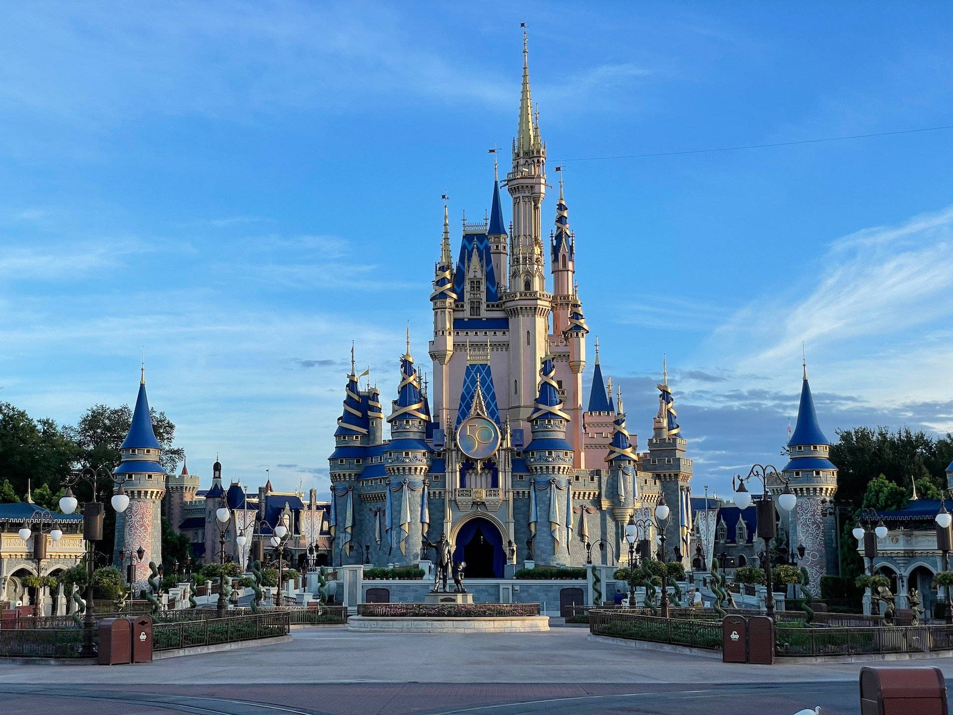 Disneyworld Under Blue Skies