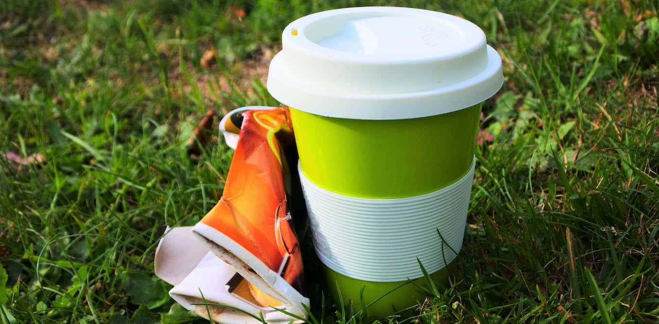 Disposable And Reusable Cup Background