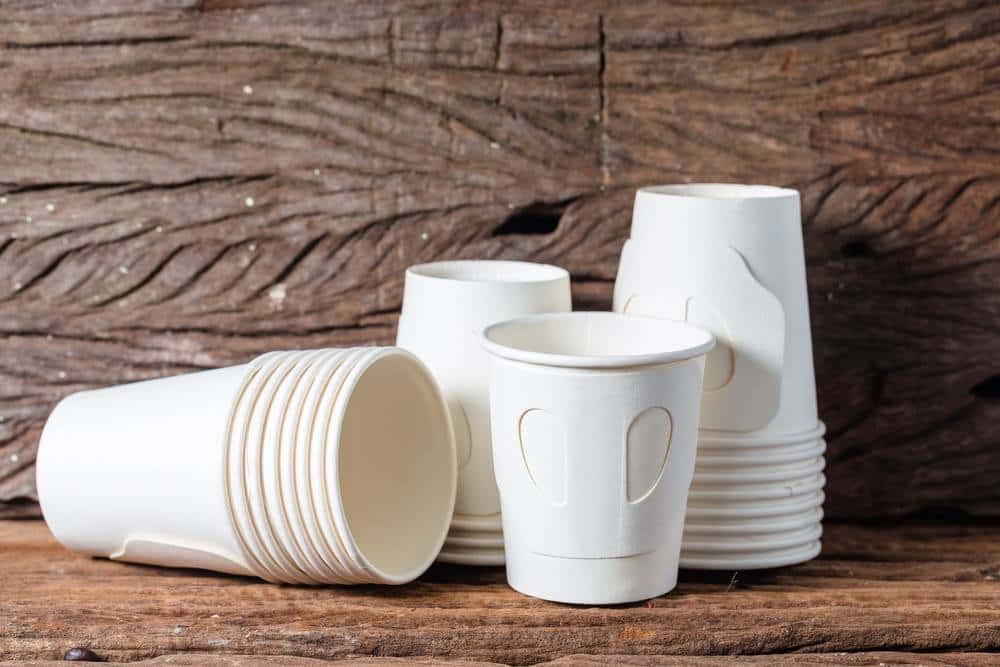 Disposable Cups With Handle Background